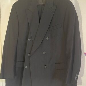 Joseph & Feiss Charcoal Double-Breasted Suit